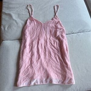 Reformation Light Pink Velvet Dress